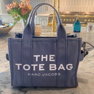 MARC JACOBS The Mini Tote Bag in Blue Shadow